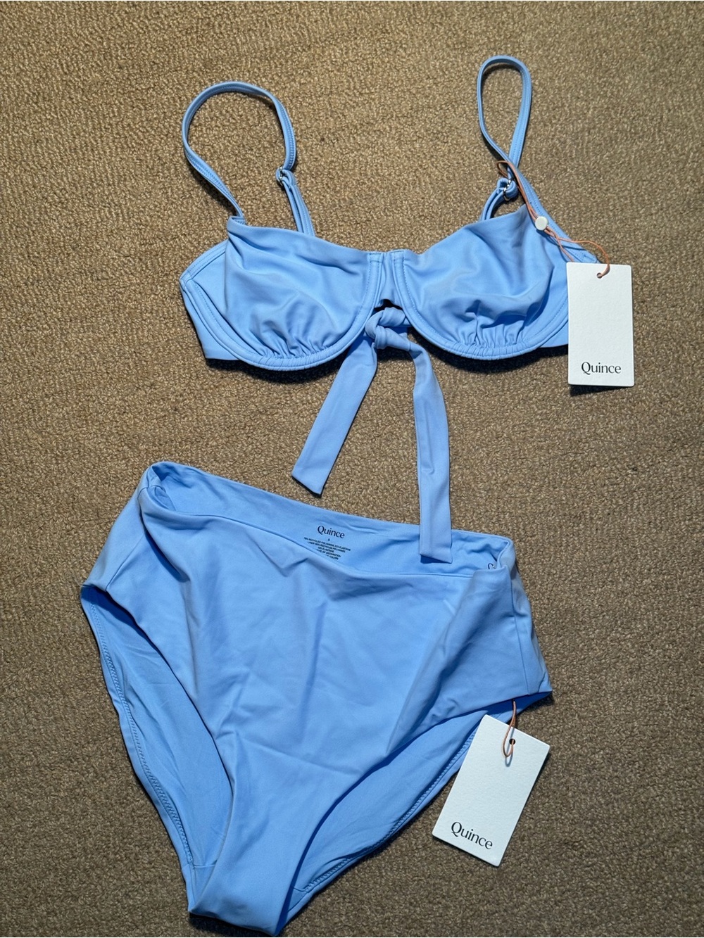 Quince Sky Blue Two-Piece Bikini